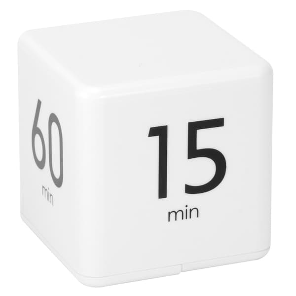 Kubisk digital timer med tyngdekraftssensor, 15-60 minutter, tidsstyring til hjemmekøkkenkontor