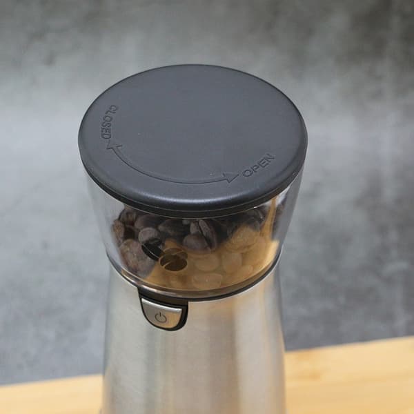 Bærbar elektrisk kaffekværn, USB genopladelig, keramisk kværn, sort