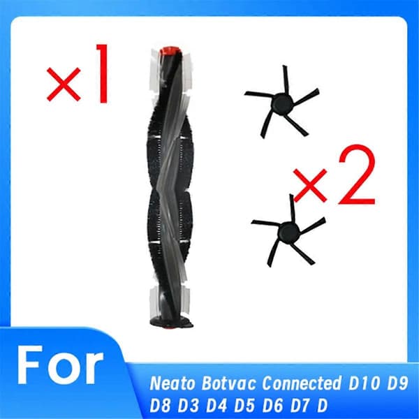 3 stk. for Neato Botvac Connected D10 D9 D8 D3 D4 D5 D6 D7 D-serien D75 D80 D85 deler hovedsidebørste As Shown