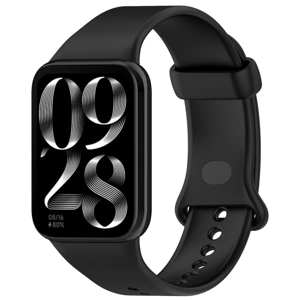 Urrem til Xiaomi Band 9 Pro, TPU, justerbar, sikker spænde, sort