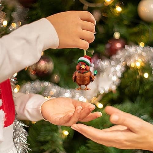 2D Akryl Kyllingpynt Adventskalender, Stil D, Nedtelling til Jul Dekorasjon