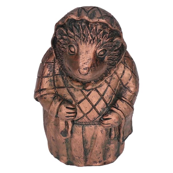Hedgehog hagefigur, harpiksfigur, søt dyrepynt for utendørs hage