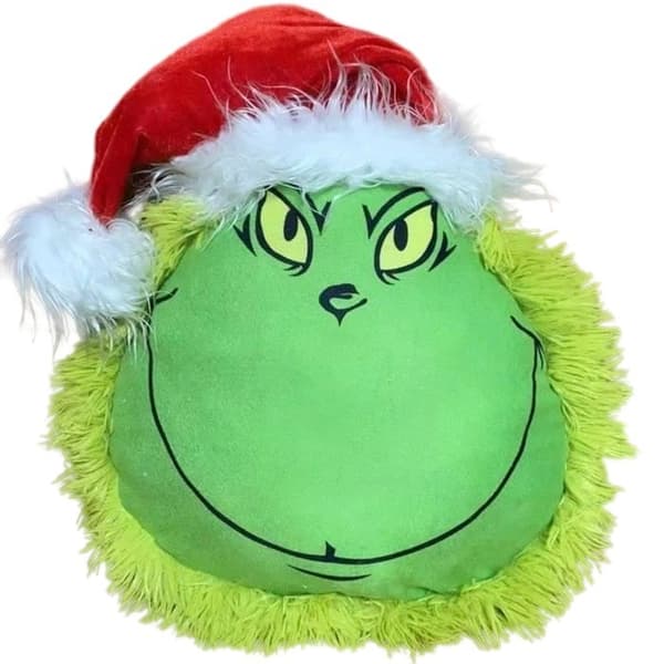 Julplyschleksaker Grinch-dekor, levande stresslindring, julpyntssats