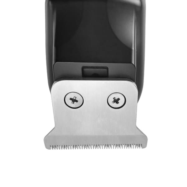 Hiusleikkuri LED-näytöllä, johdoton 60 min, 500 mAh, terästerä, USB-lataus, musta Black