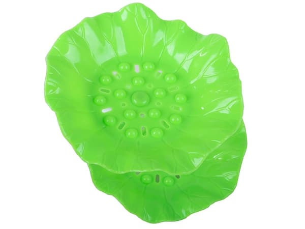 Självhäftande Tvålhållare, Grön, Väggmonterad Blomdesign, Plast, för Badrum