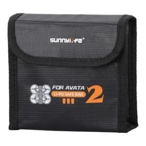 Batteritaske til DJI Avata 2, Sunnylife, Plads til 3 batterier, Varmebestandig, Bærbar