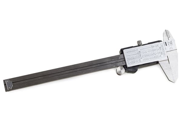 Digital skydelære 150 mm, LCD-display, rustfrit stål, elektronisk mikrometer, automatisk slukning