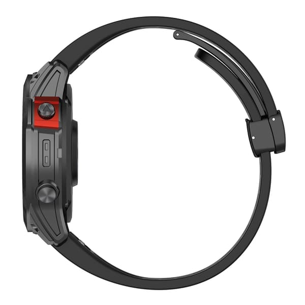 22mm Silikone Urrem til Garmin Epix Pro 47mm/Fenix 7/Fenix 7 Pro, Sort Black