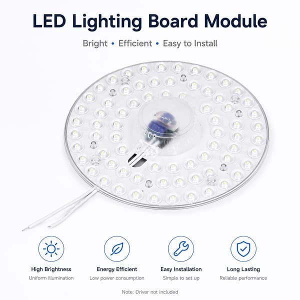 LED Loftlampe 36W, Energibesparende, Magnetisk Adsorption, Badeværelsesinstallation