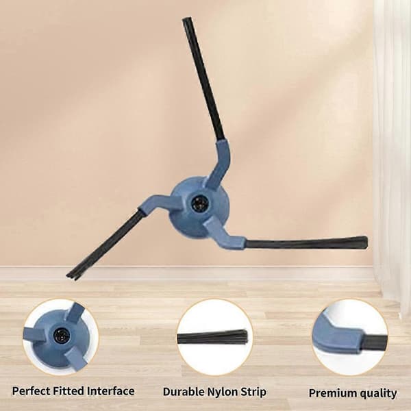 19 stk. til X10 Pro Omni robotstøvsuger tilbehørssett inkluderer hovedbørste, sidebørster, moppeputer, D As Shown