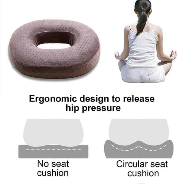 Smertelindring Memory Foam Comfort Donut Ring Stol Setepute