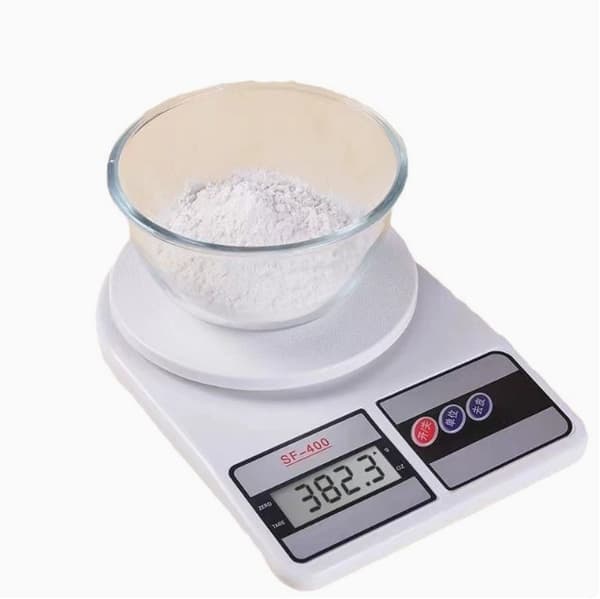 Digital kjøkkenvekt 500g/0.1g, rustfritt stål, LCD-skjerm, for matlaging og baking