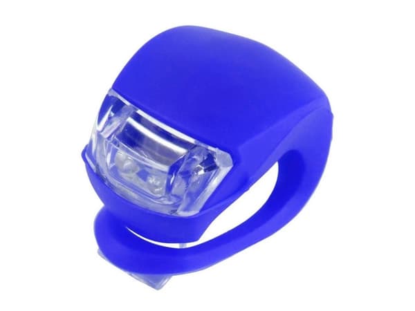 2 LED Cykellampor, Blå, Silikon, Vattentät, Främre Cykellampset om 2