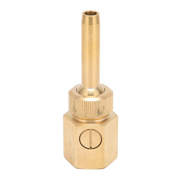 Justerbar fontenedyse i messing, innvendig gjenge 3/4\" 25mm, vannsprayhode med ventil for dam