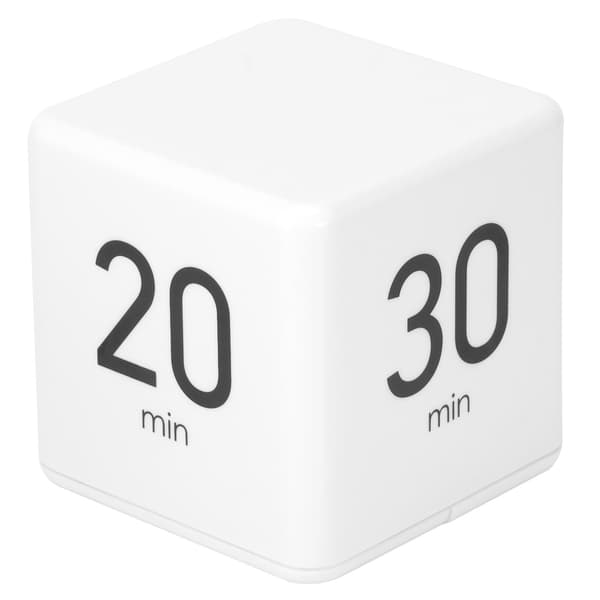 Kubisk digital timer med tyngdekraftssensor, 15-60 minutter, tidsstyring til hjemmekøkkenkontor