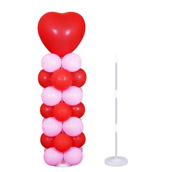 Plastik ballonbase søjle, letvægts ballonstativ til fødselsdagsfest bryllup
