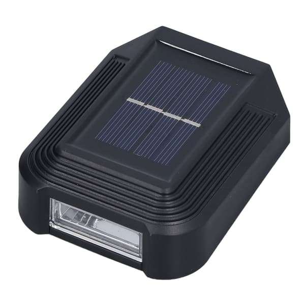 Solcellevegglamper, 6LED, IP65 vanntett, utendørs armatur for hage og gårdsplass, hvit