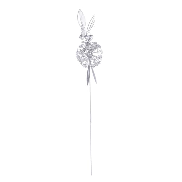 Gående Fe Blomsterstatue, Dekorativ Havestav, Terrassepynt