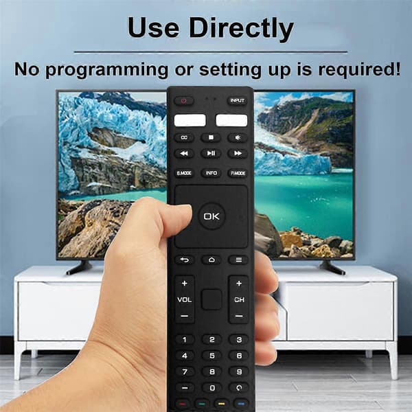Erstatningsfjernkontroll RM-C3329 for Smart 4K UHD LCD HDTV RM-C3359 RM-C3369 Black