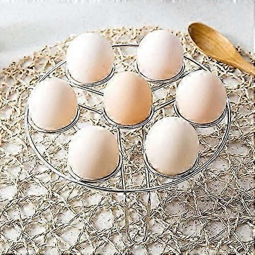 Eggdamperstativ i rustfritt stål for Instant Pot, trykkoker, kokegryte. Stablebart damperbrett