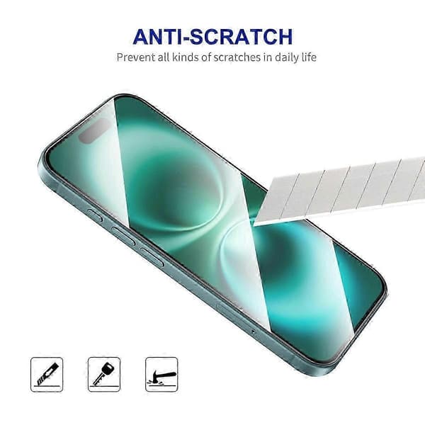 0,26 mm 9H hærdet glas skærmbeskytter til iPhone 17 Pro Max