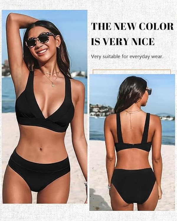 Bikinitrosor i bomull för kvinnor 6-pack - Mjuka, andningsbara hipsterunderkläder med medelhög midja S-2XL m