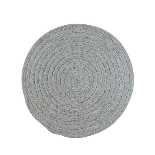 Vevde isolerte spisebrikker, enkle multifunksjonelle runde underlag til husholdningsbruk French grey-Diameter 40.5