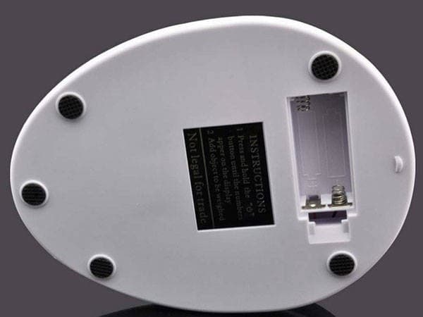 Digital kjøkkenvekt 0,01-5 kg, LCD-skjerm, rustfri stålplate, autotara, gram/oz/lb