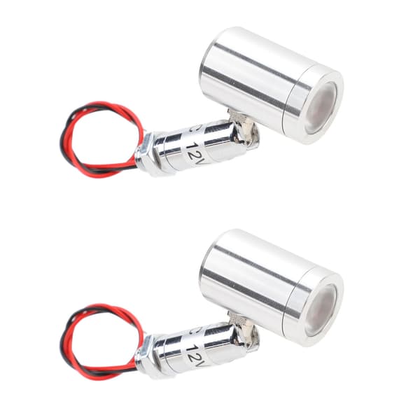 Mini LED-kohdevalo 2 kpl, DC12V 1W 30° kulma, lämmin valo, sisäkäyttöön vitriiniin KTV