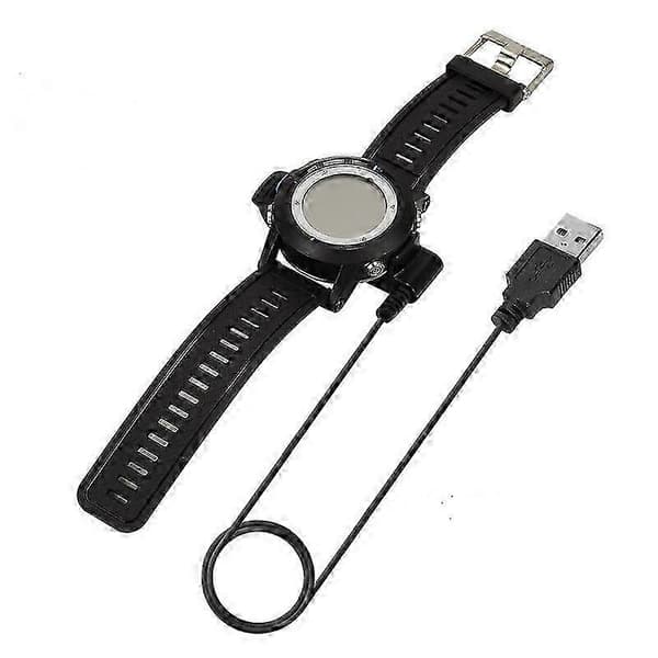 Opladerkabel kompatibelt med Garmin Fenix 2 D2 Bravo Quatix Tactix Smartwatch Dataoverførselskabel med USB-interface
