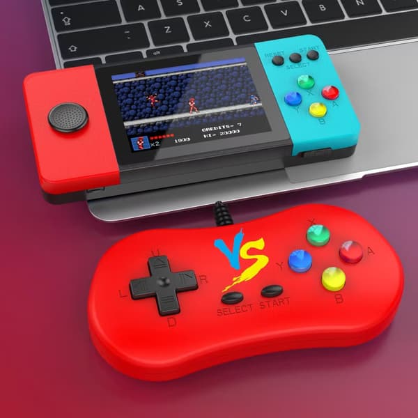 K9 Håndholdt Spillekonsol, Retro Joystick Controller, Bærbar Klassisk Konsol til Rejser