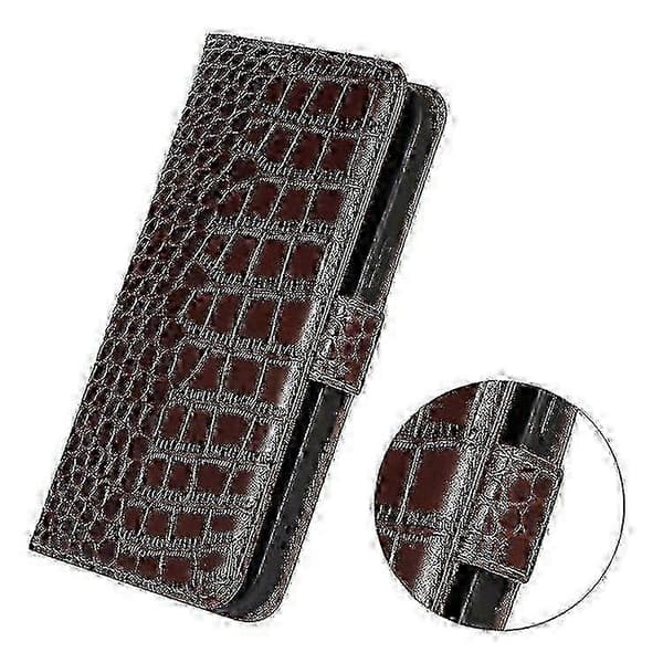 Flip Wallet-etui i ægte koskind til iPhone 16e Brown