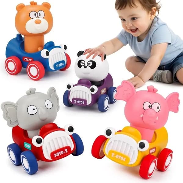 Skubbedyr-racerbiler til småbørn 1-3 år, babylegetøj