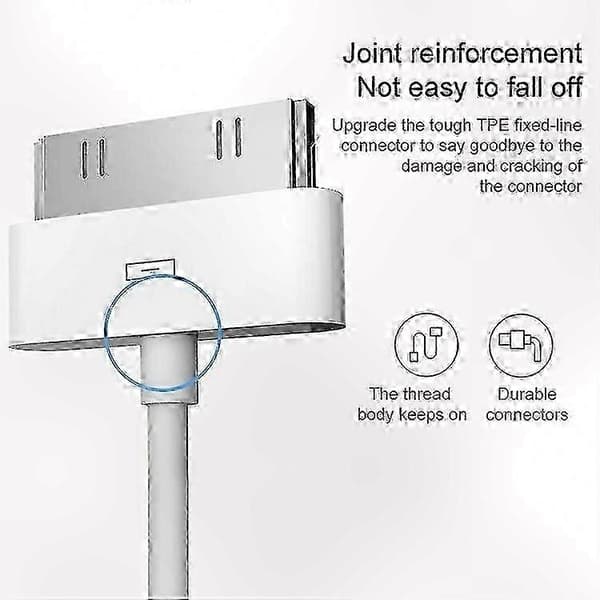 1M kabel til iPod Touch synkronisering og opladning - Virker med flere modeller