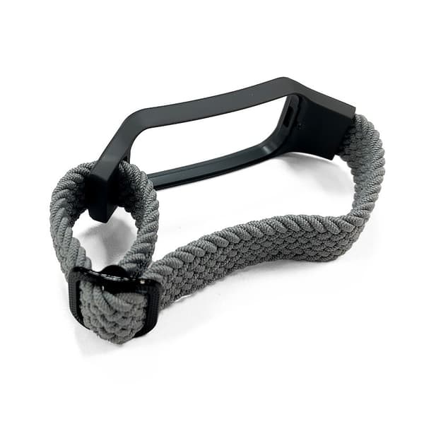 Nylonarmband för Xiaomi Band 8 Active, Grå, Andningsbart, Justerbart, Sportigt