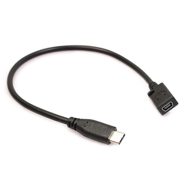 Typ C USB 3.1 hane till Mini USB hona laddningsdatakabel för Nexus 6P