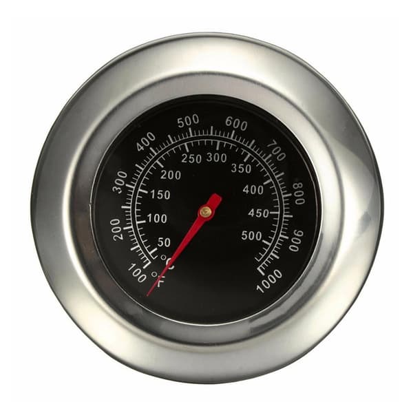 Ugnstermometer i rostfritt stål, kötttermometer med brett intervall för köksgrillning