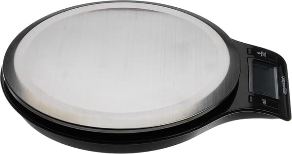 Digital kjøkkenvekt 5000g/0,1g i rustfritt stål med stor LCD-skjerm, flerenhetskonvertering (oz/g/lb), tarafunksjon, ideell for matlaging og grilling -