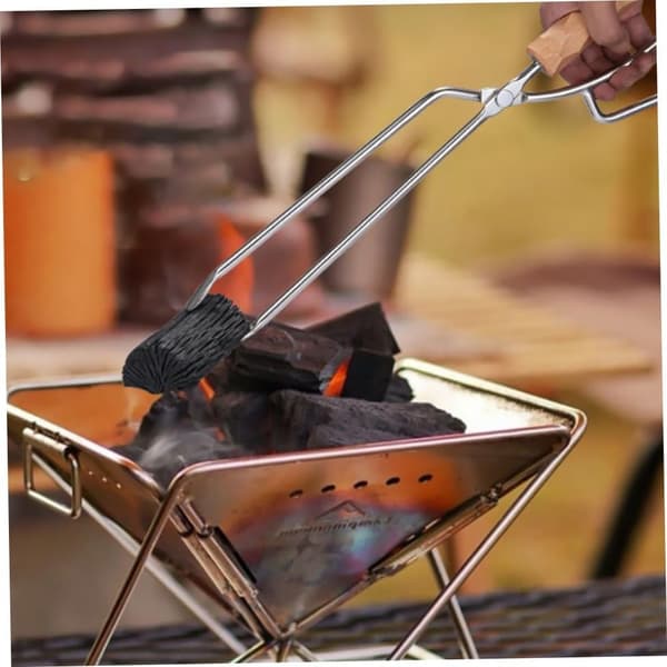 Grilltang i rustfrit stål, holdbar til udendørs grillning og camping