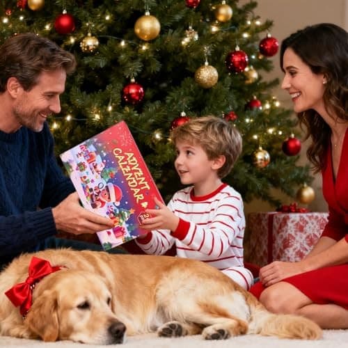 Krystall-adventskalender 24-dagers nedtelling til jul, 2025, reflekterende festlig dekor