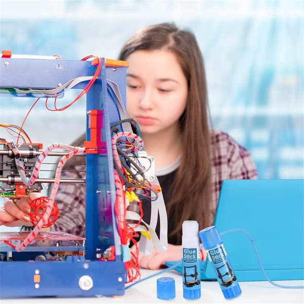 3D Printer Limstifter PVP Solid til Varmeplade, 6 Stykker, Blå, Fjernelse af Model