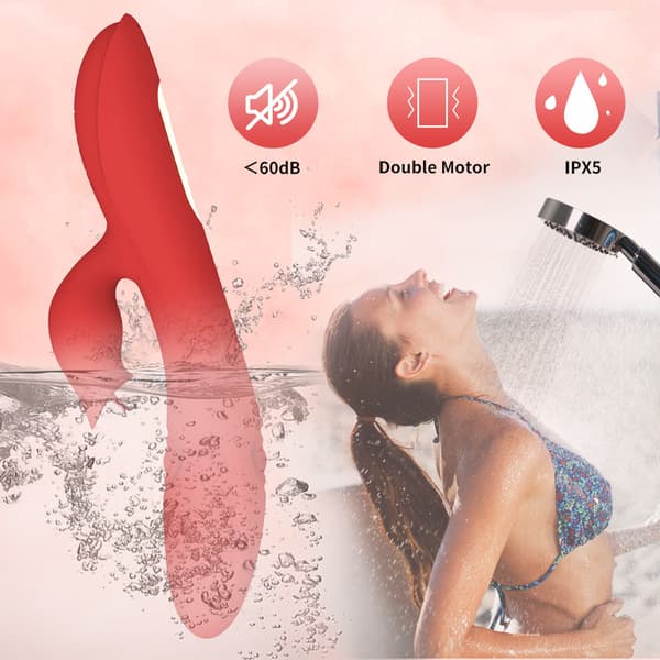 Genopladelig G-punktsvibrator til kvinder, 7-frekvens, silikone, USB-opladning