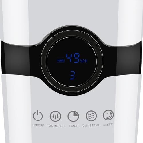 Luftfukter og diffuser, 4L, stillegående drift, nattlys, aromaterapi, for hjemmekontor