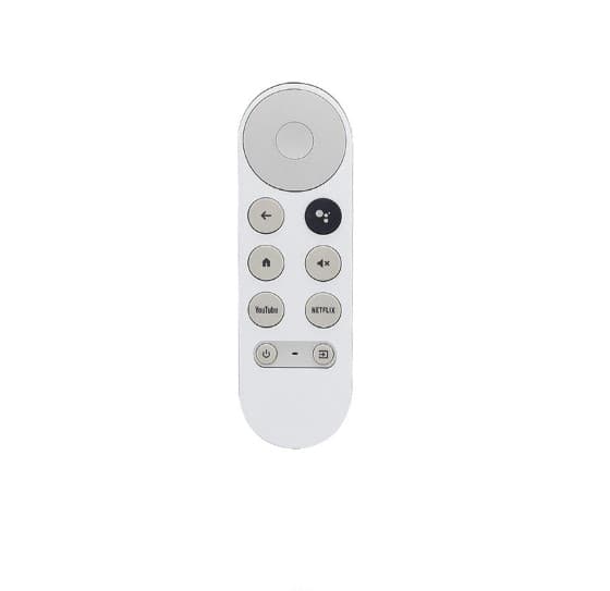Fodral i silikon för Google TV 2020-fjärrkontroll, vit, stötsäkert dammtätt