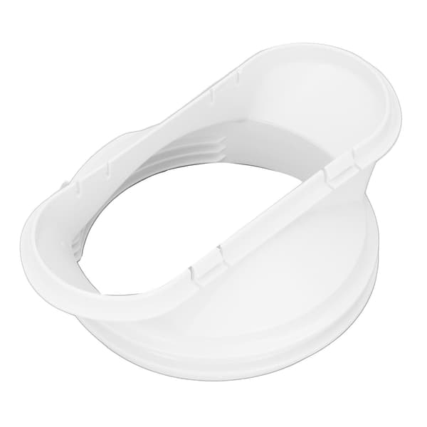 Fönsteradapter för luftkonditionering, platt utblåsslangskoppling för 5,9-tums och 5-tums rör