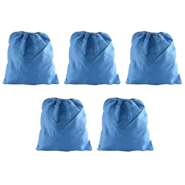 5 STK Tekstilfilterpose til MV1 WD1 WD2 WD3 SE4001 Filterpose Støvsuger Dele blue