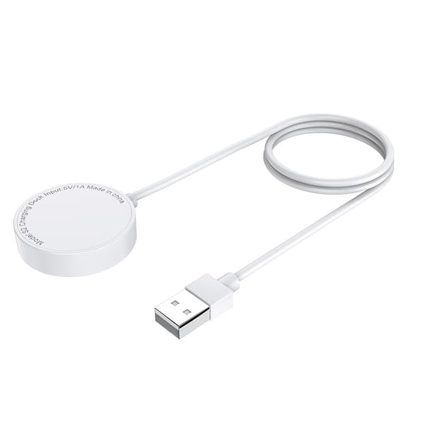 Lader til Xiaomi Watch S2, hvit, kompakt bærbar hurtigladekabel 1m