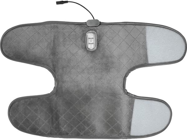 Knæmassager med vibration og varme, 5 tilstande, justerbar, grå