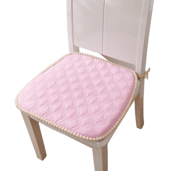 Sklisikker stolpute 45x45cm, vaskbar polyesterfiber for restauranter Circle style-pink
