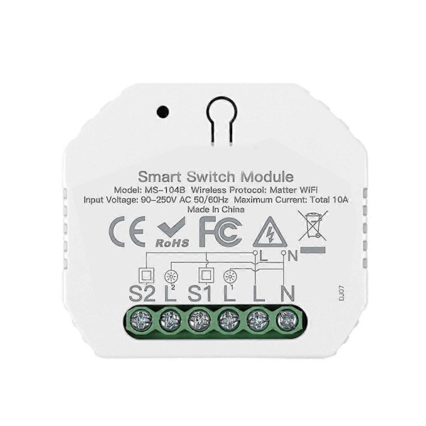 Tuya WiFi Switch Module Delad Kontroll Smart Automation Relä Timer App Fjärrkontroll Fungerar med Ale